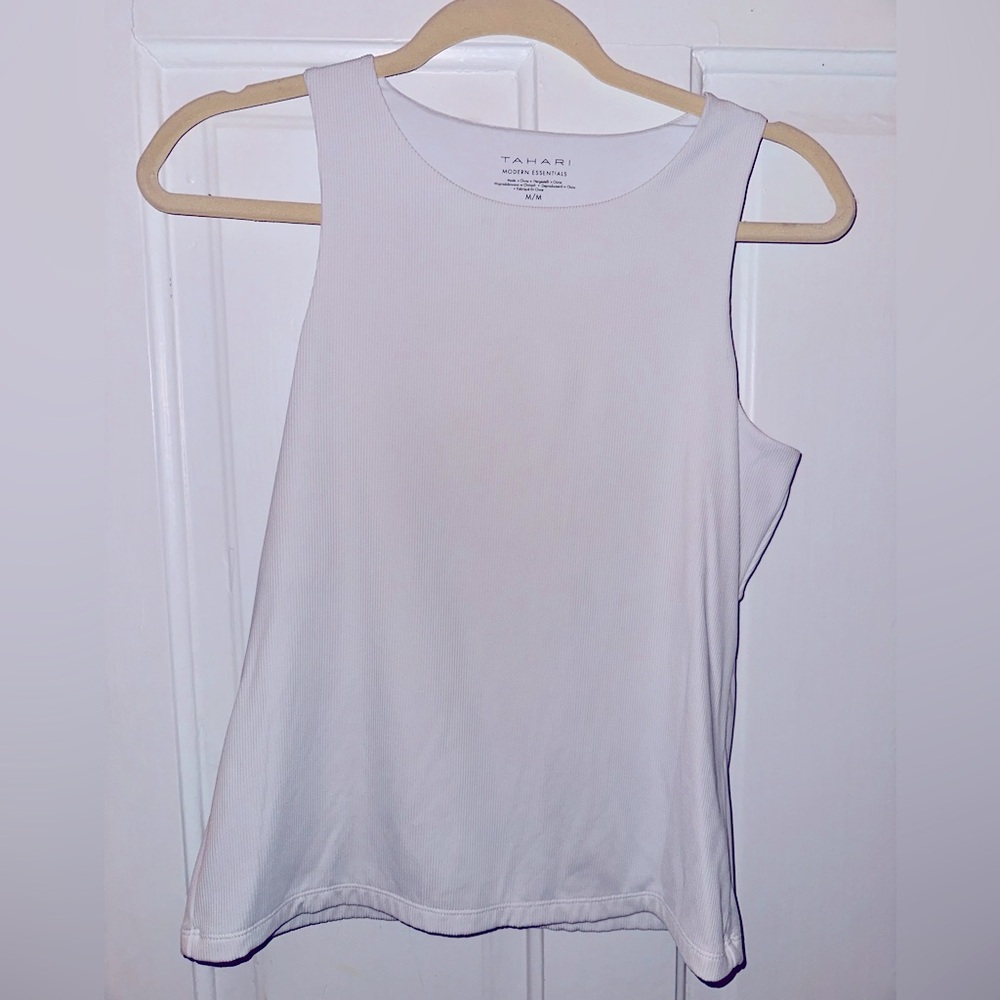 Tahari modern essentials layering ribbed top